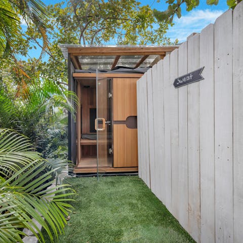 Sweat it out in your own private sauna