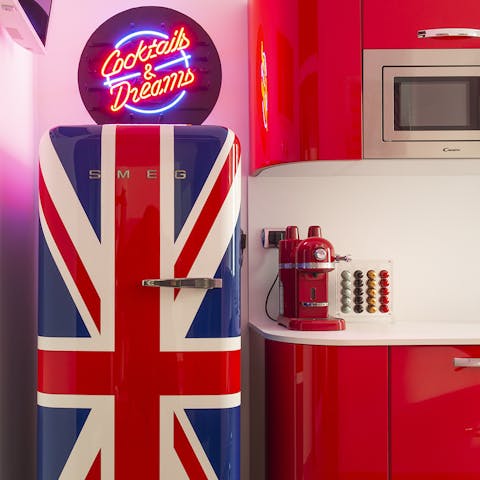 The eye-catching kitchen