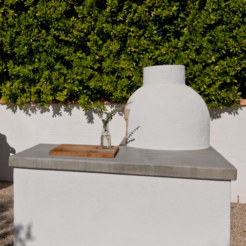 Light up the barbecue or wood–burning pizza oven