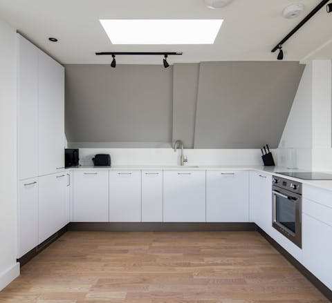 Enjoy cooking in the large kitchen