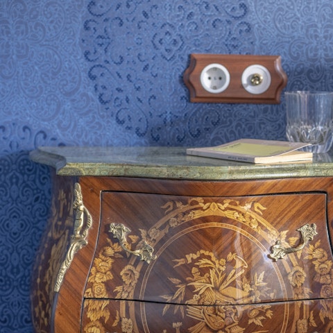 The antique furniture