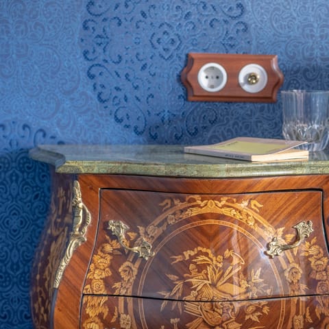 The antique furniture