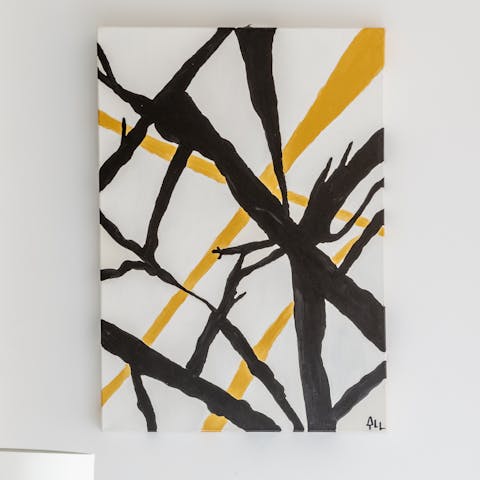 The original abstract art