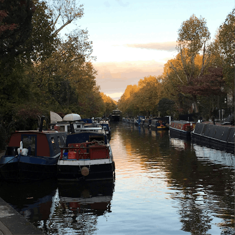 Stroll along the canals in nearby Little Venice