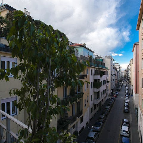 Fresh air on the balcony
