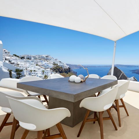 Serve up some local Greek culinary delights with a view