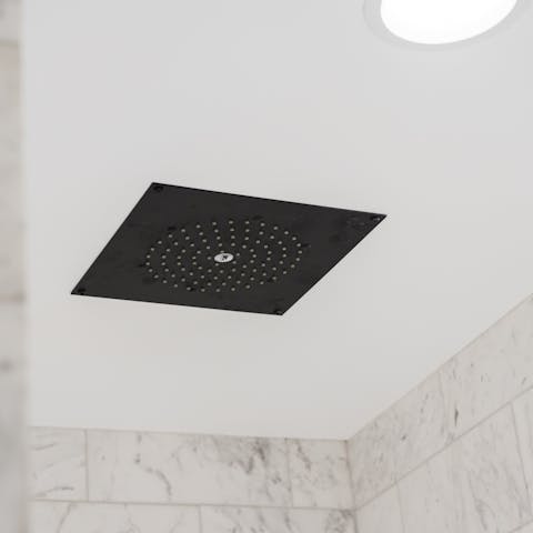 A rainfall shower