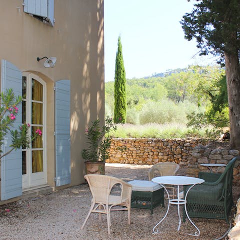 Hide away for serenity in the gardens