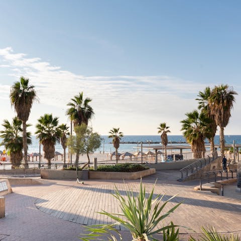 Stroll five minutes down the street to Frishman Beach and feel the sand underneath your feet