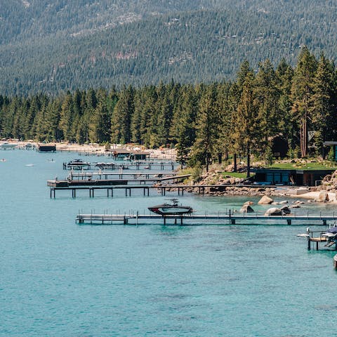 A short drive from the lake