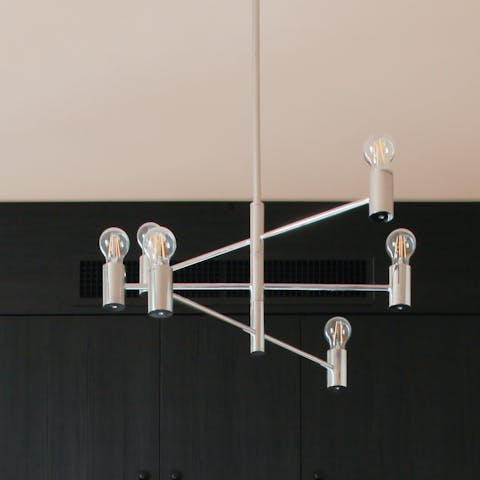 The modern chandelier