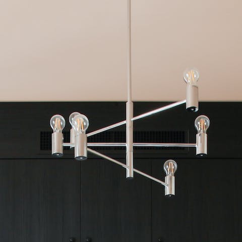 The modern chandelier