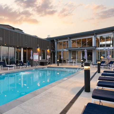 Take advantage of the communal clubhouse, gym, and pool
