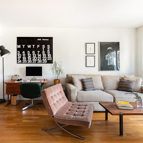 The Mies van der Rohe-inspired chair