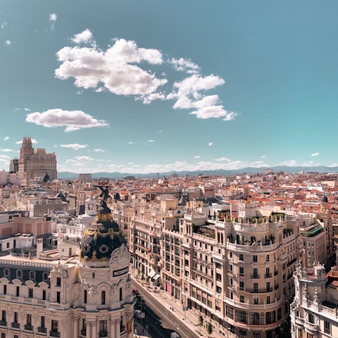 Hop on the Metro and reach Madrid's tourist centre in only twenty minutes