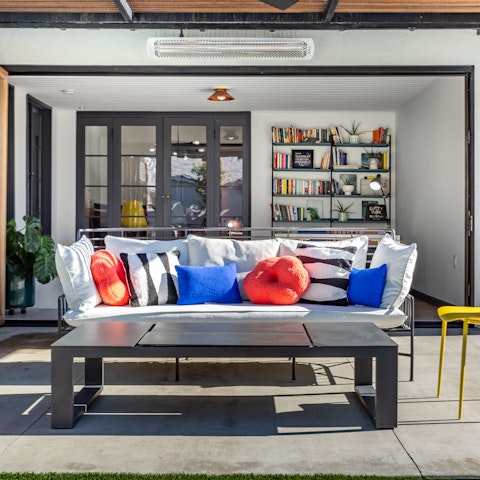 Make some cocktails to share in the outdoor lounge