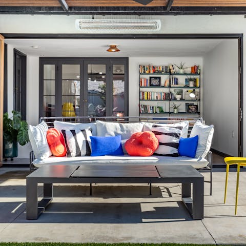 Make some cocktails to share in the outdoor lounge