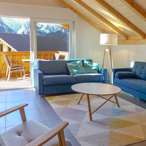 Get cosy in the Scandi style surroundings