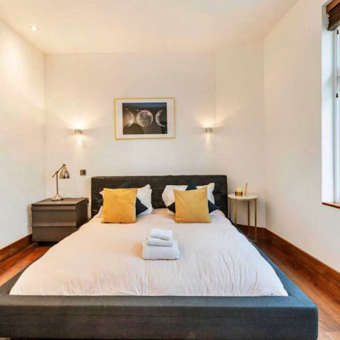 Get a restful night's sleep in the plush bedrooms