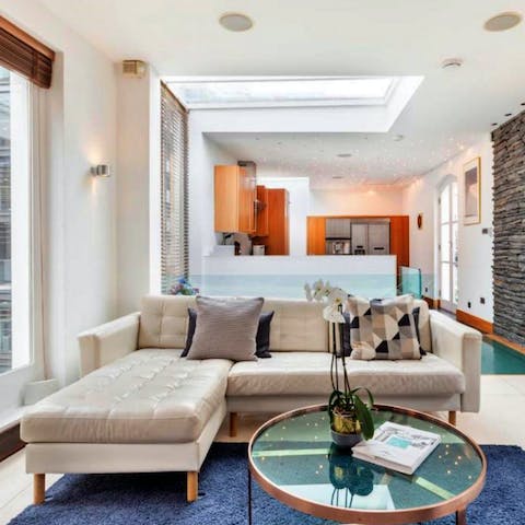 Kick back and relax in the stylish living area