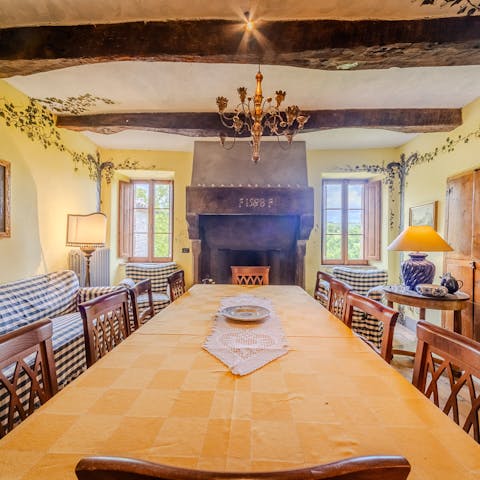 Gather round the dining table for group meals