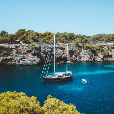 Spend a day at the beach – Playa de Cala Barques is a short drive away