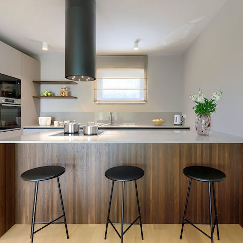 Try the local delicacy of Istrian truffles while sitting at your breakfast bar