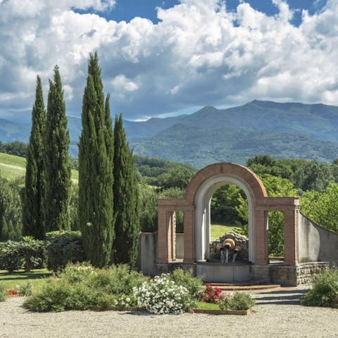 Stay in Matassino, just a thirty-minute drive from Florence