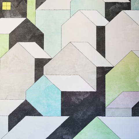 The printed wallpaper