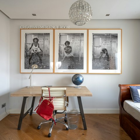 Take inspiration from the bold prints lining the walls