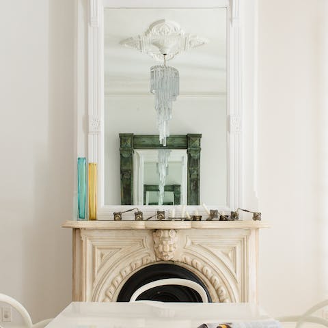 Carved stone mantelpieces