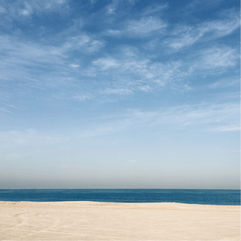 Spend a day at the beach – Jumeirah Beach is a fifteen-minute drive