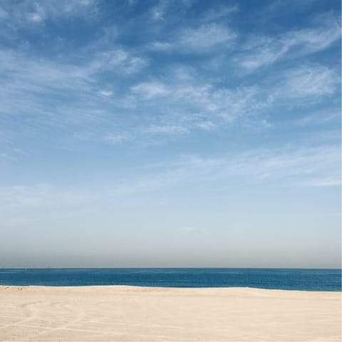Spend a day at the beach – Jumeirah Beach is a fifteen-minute drive