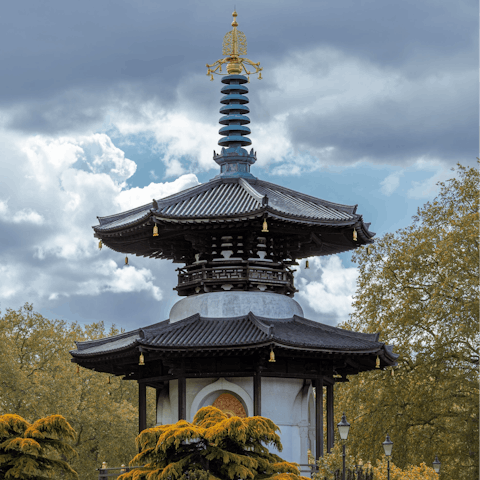 Take a break from the city in nearby Battersea Park