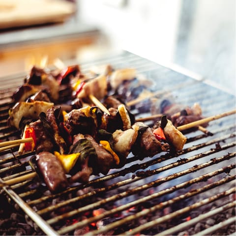 Fire up the barbeque in the garden for a delicious alfresco feast