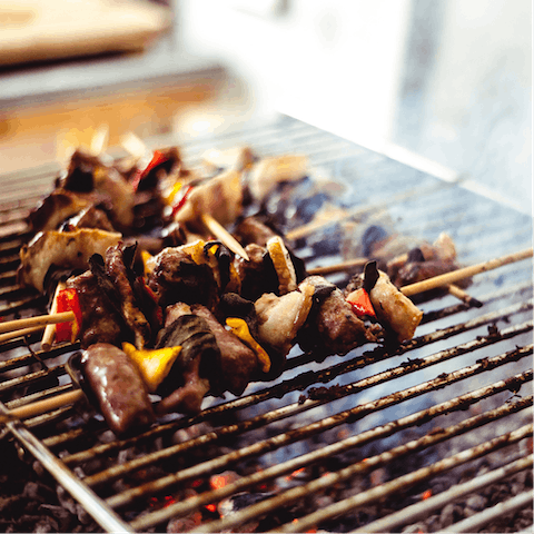 Fire up the barbeque in the garden for a delicious alfresco feast