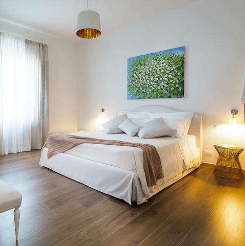 Wake up restored in the plush bedrooms