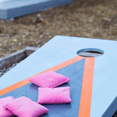 Play a few games of corn hole