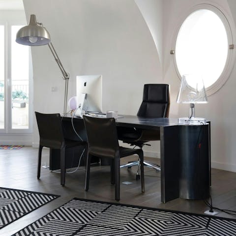 Channel your inner supervillain at the next-level WFH desk