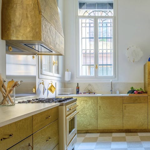 The gold leaf kitchen
