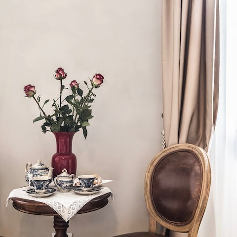 All of the vintage furniture