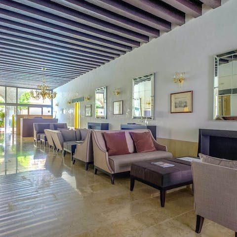 The grand reception area