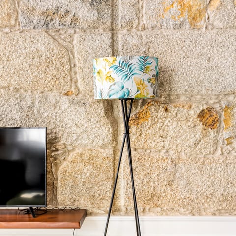 The exposed brick wall