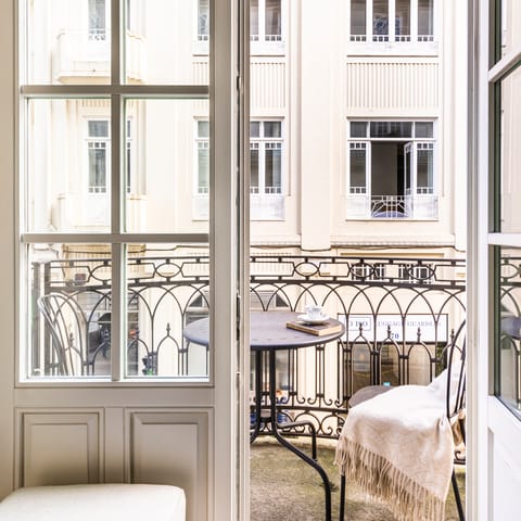 An intimate balcony