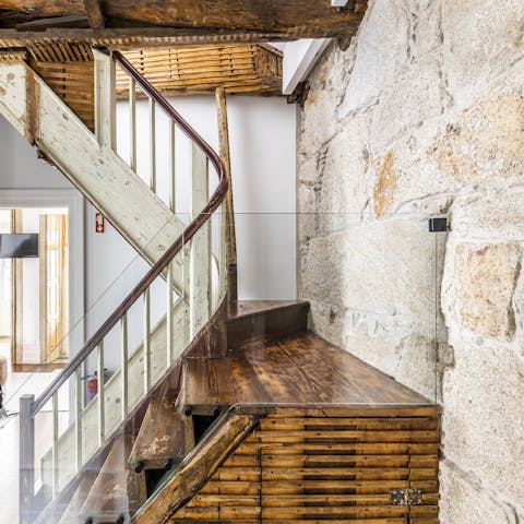 This charming staircase