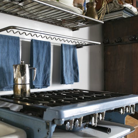 An original stove from the 1930s