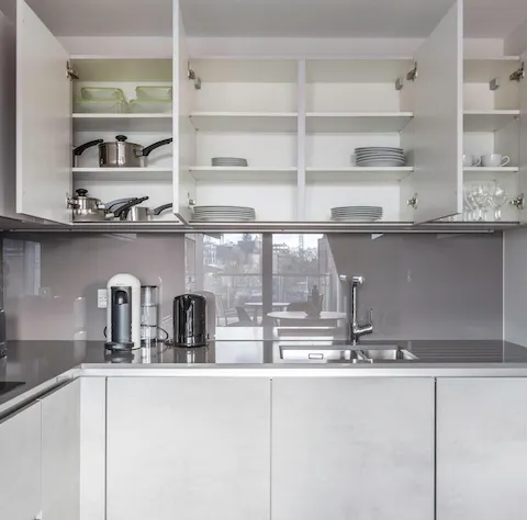A well-equipped kitchen