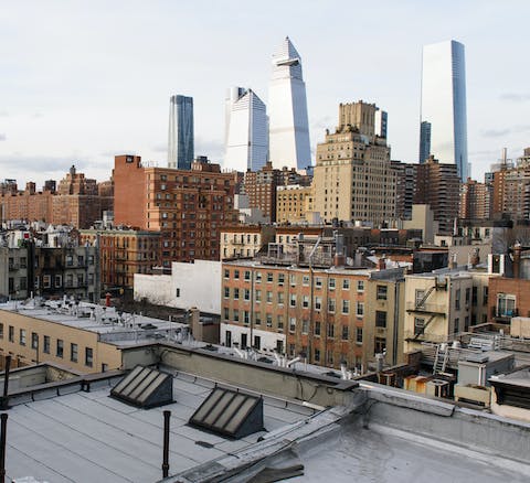 Enjoy sweeping views over Chelsea's roofs