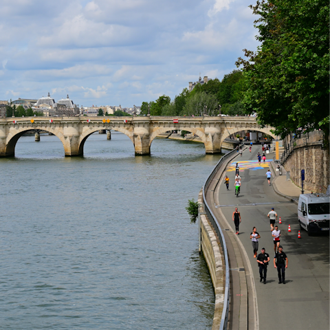 Spend an afternoon strolling alongside the Seine
