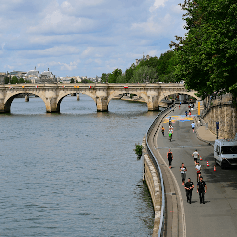 Spend an afternoon strolling alongside the Seine